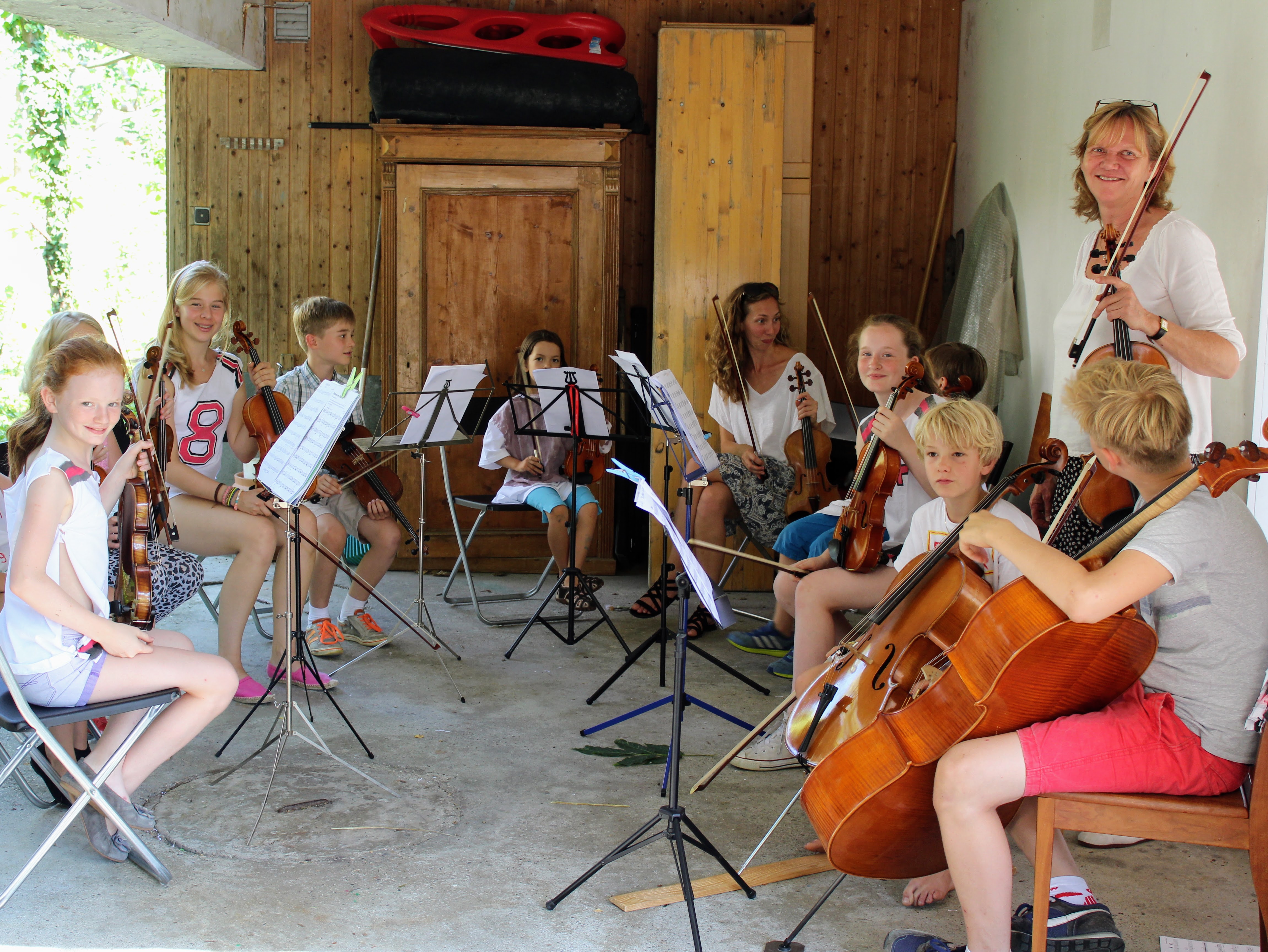 Ensemble beim gemeinsamen Musizieren